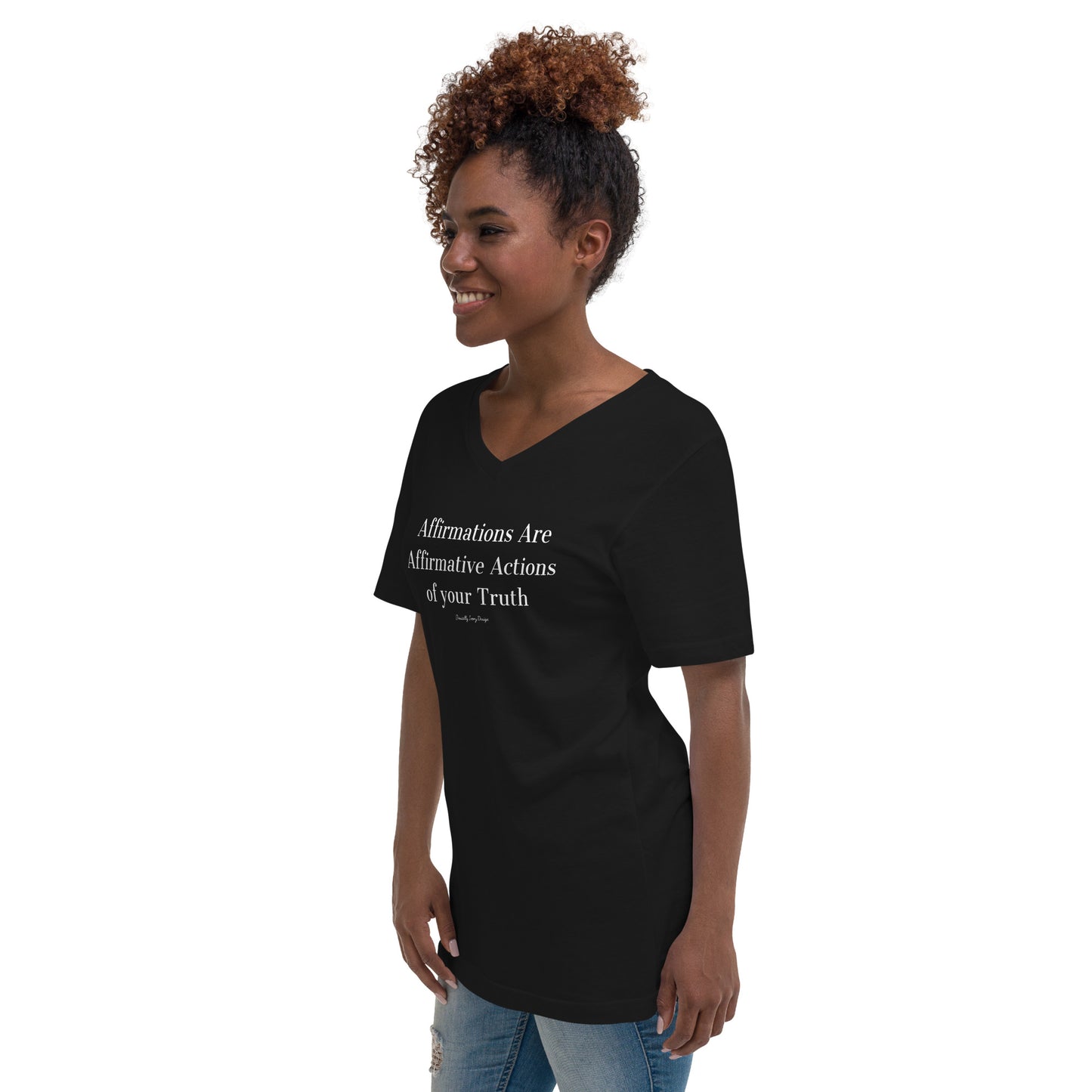 Affirmation  Are Unisex Short Sleeve V-Neck T-Shirt