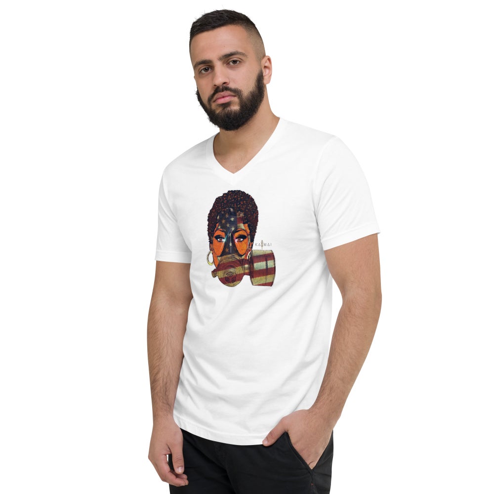 KarmaiArt logo Unisex Black or White V-Neck