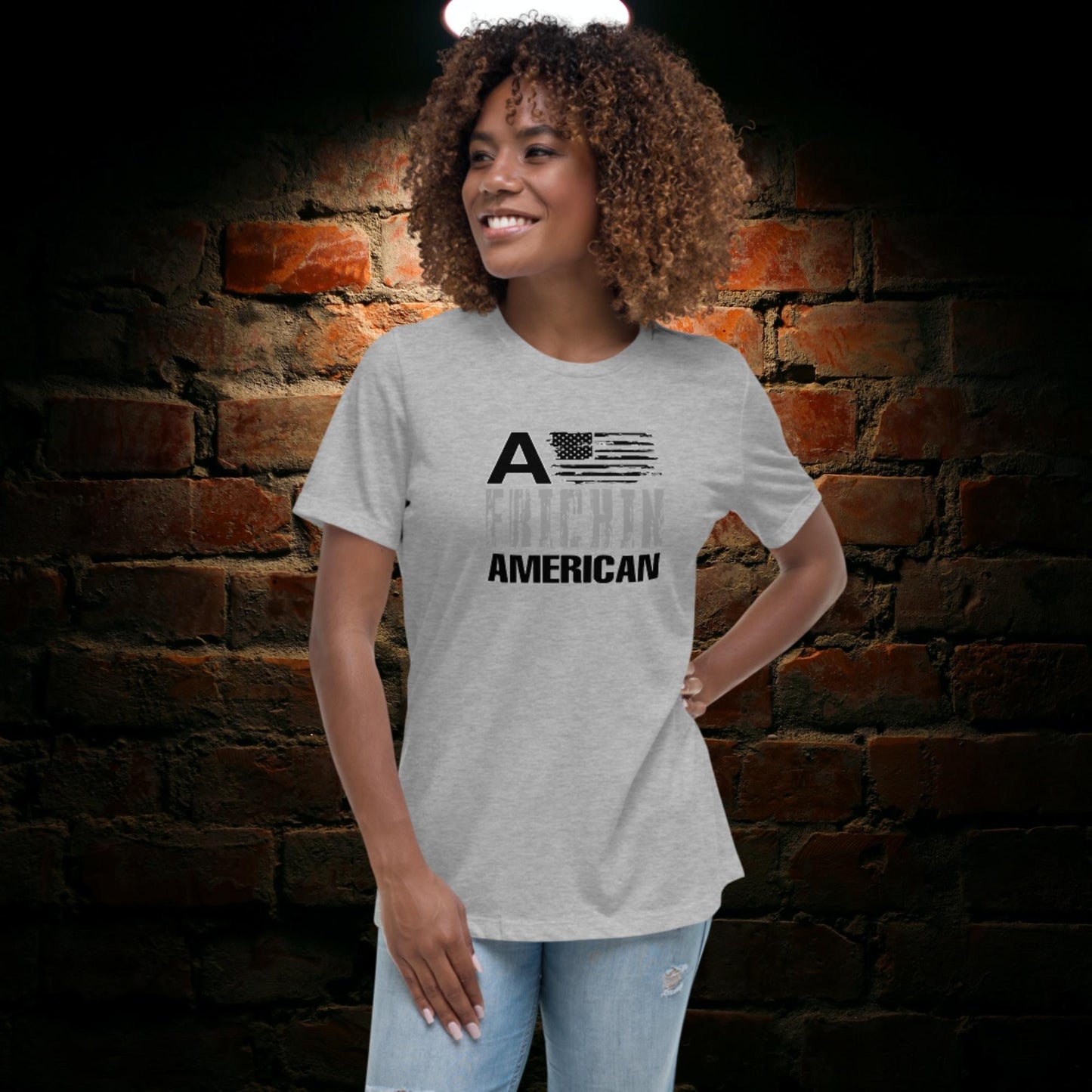 A Frickin American Flag Women's Relaxed T-Shirt