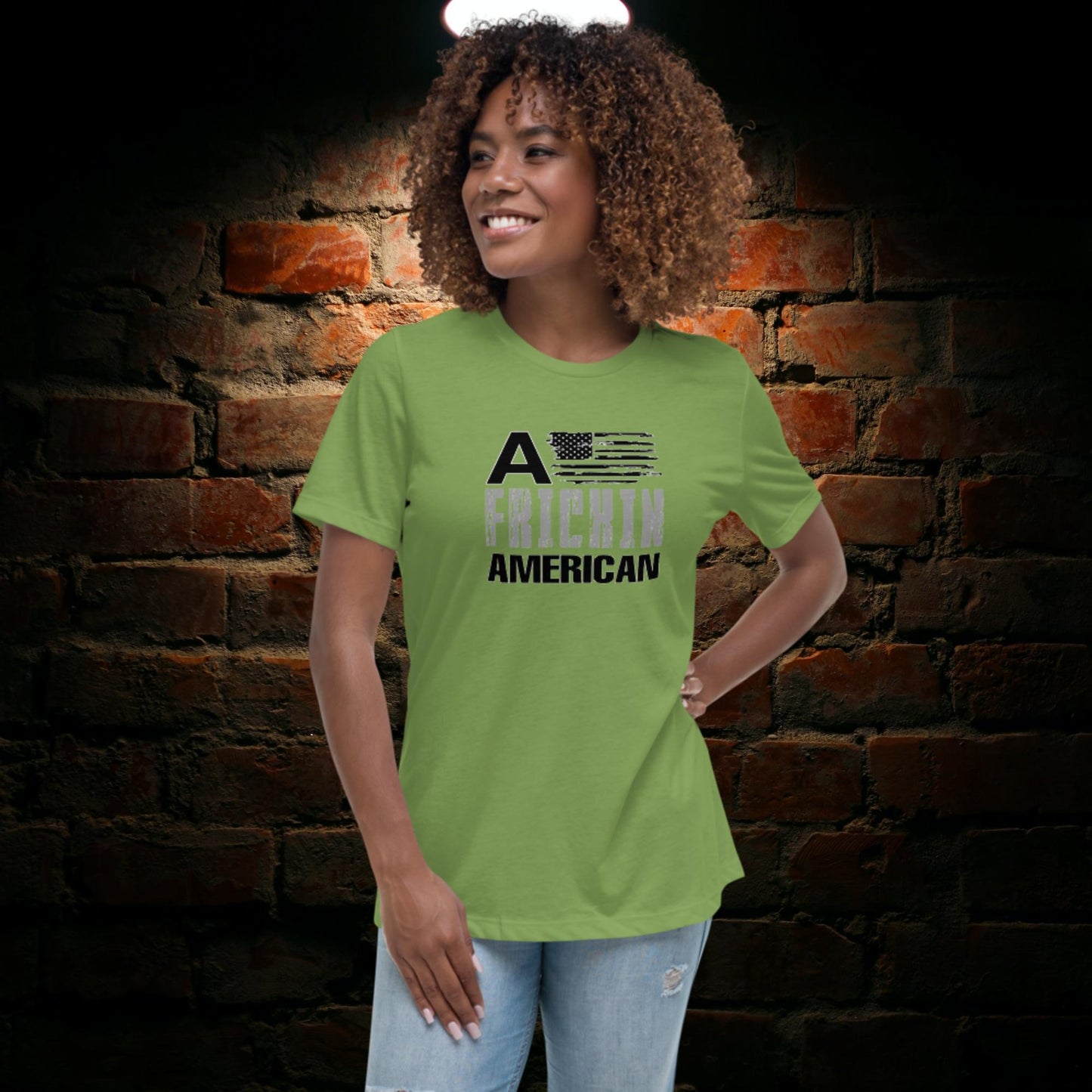 A Frickin American Flag Women's Relaxed T-Shirt